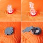 vidaXL Selbstaufblasende Isomatte mit Kissen Orange vidaXL Selbstaufblasende Isomatte mit Kissen Orange