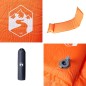 vidaXL Selbstaufblasende Isomatte mit Kissen Orange vidaXL Selbstaufblasende Isomatte mit Kissen Orange