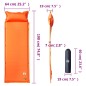 vidaXL Selbstaufblasende Isomatte mit Kissen Orange vidaXL Selbstaufblasende Isomatte mit Kissen Orange