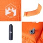 vidaXL Selbstaufblasende Isomatte mit Kissen Orange vidaXL Selbstaufblasende Isomatte mit Kissen Orange