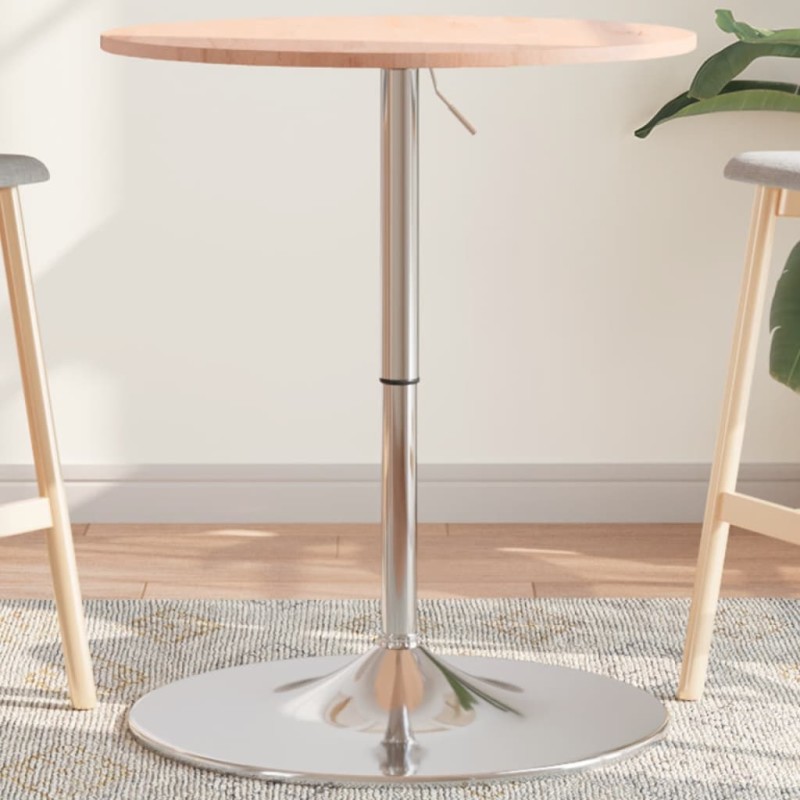 vidaXL Bartisch Ø60x89,5 cm Massivholz Buche vidaXL Bartisch Ø60x89,5 cm Massivholz Buche