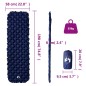 vidaXL Aufblasbare Isomatte Marineblau 190x58x6 cm vidaXL Aufblasbare Isomatte Marineblau 190x58x6 cm