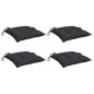 vidaXL Stuhlkissen 4 Stk. Schwarz 40x40x7 cm Oxford-Gewebe vidaXL Stuhlkissen 4 Stk. Schwarz 40x40x7 cm Oxford-Gewebe