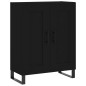Highboard Schwarz 69,5x34x180 cm Holzwerkstoff Highboard Schwarz 69,5x34x180 cm Holzwerkstoff