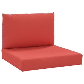 vidaXL Palettenkissen 2-tlg. Rot Oxford-Gewebe