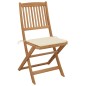 Klappbare Gartenstühle 6 Stk. mit Kissen Massivholz Akazie Klappbare Gartenstühle 6 Stk. mit Kissen Massivholz Akazie
