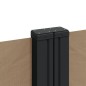 vidaXL Seitenmarkise Ausziehbar Taupe 100x600 cm vidaXL Seitenmarkise Ausziehbar Taupe 100x600 cm