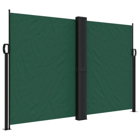 vidaXL Seitenmarkise Ausziehbar Dunkelgrün 160x1200 cm