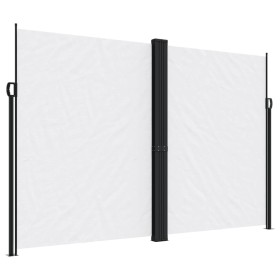 vidaXL Seitenmarkise Ausziehbar Weiß 220x1000 cm