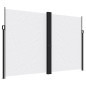 vidaXL Seitenmarkise Ausziehbar Weiß 220x1000 cm vidaXL Seitenmarkise Ausziehbar Weiß 220x1000 cm