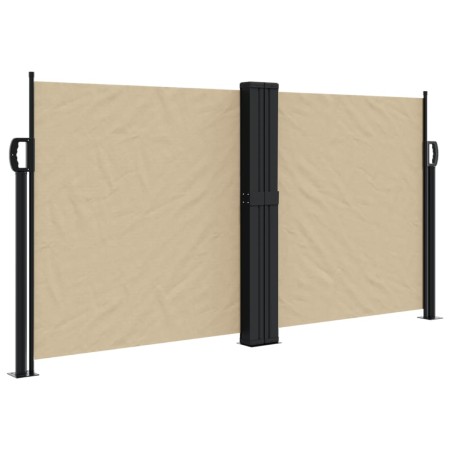 vidaXL Seitenmarkise Ausziehbar Beige 120x1200 cm