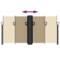 vidaXL Seitenmarkise Ausziehbar Beige 120x1200 cm vidaXL Seitenmarkise Ausziehbar Beige 120x1200 cm