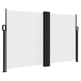 vidaXL Seitenmarkise Ausziehbar Weiß 140x1200 cm