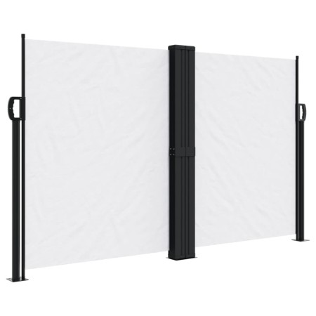 vidaXL Seitenmarkise Ausziehbar Weiß 140x1200 cm