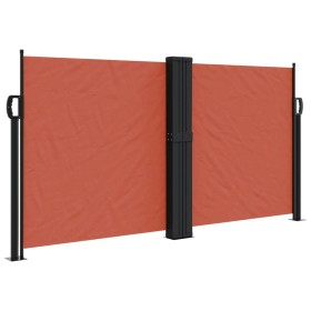 vidaXL Seitenmarkise Ausziehbar Terrakottarot 120x1000 cm