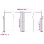 vidaXL Seitenmarkise Ausziehbar Terrakottarot 120x1000 cm vidaXL Seitenmarkise Ausziehbar Terrakottarot 120x1000 cm