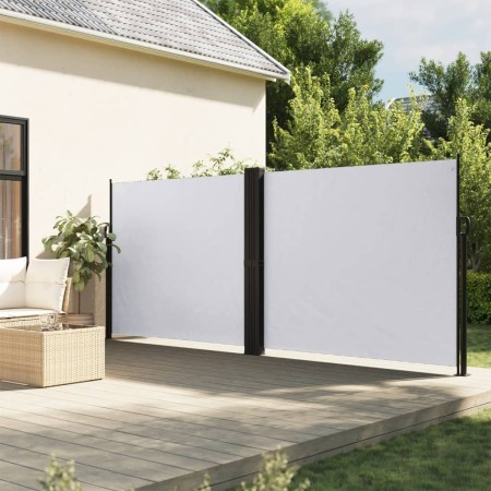vidaXL Seitenmarkise Ausziehbar Weiß 160x1200 cm