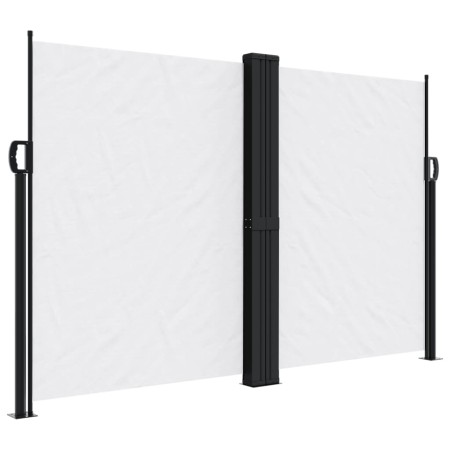 vidaXL Seitenmarkise Ausziehbar Weiß 160x1000 cm