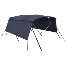 vidaXL 4-Bow Bimini-Top mit Seitenteilen 243x(185-198)x137 cm