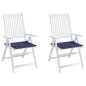 vidaXL Palettenkissen 2 Stk. Marineblau 50x50x3 cm Oxford-Gewebe vidaXL Palettenkissen 2 Stk. Marineblau 50x50x3 cm Oxford-Gewebe