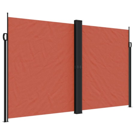 vidaXL Seitenmarkise Ausziehbar Terrakottarot 200x1200 cm