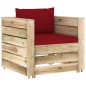 7-tlg. Garten-Lounge-Set mit Kissen Grün Imprägniertes Holz 7-tlg. Garten-Lounge-Set mit Kissen Grün Imprägniertes Holz