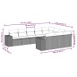 vidaXL 10-tlg. Garten-Sofagarnitur mit Kissen Hellgrau Poly Rattan vidaXL 10-tlg. Garten-Sofagarnitur mit Kissen Hellgrau Poly Rattan