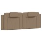 vidaXL Bett mit Matratze Cappuccino-Braun 140x190 cm Kunstleder vidaXL Bett mit Matratze Cappuccino-Braun 140x190 cm Kunstleder