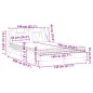 vidaXL Bett mit Matratze Cappuccino-Braun 140x190 cm Kunstleder vidaXL Bett mit Matratze Cappuccino-Braun 140x190 cm Kunstleder
