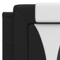 vidaXL Bett mit Matratze Schwarz und Weiß 140x200 cm Kunstleder vidaXL Bett mit Matratze Schwarz und Weiß 140x200 cm Kunstleder