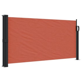 vidaXL Seitenmarkise Ausziehbar Terrakottarot 100x300 cm