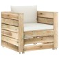 6-tlg. Garten-Lounge-Set mit Kissen Grün Imprägniertes Holz 6-tlg. Garten-Lounge-Set mit Kissen Grün Imprägniertes Holz