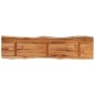 vidaXL Tischplatte 160x40x2,5cm Rechteckig Massivholz Akazie Baumkante vidaXL Tischplatte 160x40x2,5cm Rechteckig Massivholz Akazie Baumkante