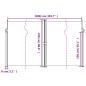 vidaXL Seitenmarkise Ausziehbar Terrakottarot 220x1000 cm vidaXL Seitenmarkise Ausziehbar Terrakottarot 220x1000 cm