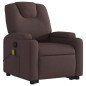 vidaXL Massagesessel mit Aufstehhilfe Dunkelbraun Stoff vidaXL Massagesessel mit Aufstehhilfe Dunkelbraun Stoff