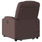 vidaXL Massagesessel mit Aufstehhilfe Dunkelbraun Stoff vidaXL Massagesessel mit Aufstehhilfe Dunkelbraun Stoff