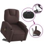 vidaXL Massagesessel mit Aufstehhilfe Dunkelbraun Stoff vidaXL Massagesessel mit Aufstehhilfe Dunkelbraun Stoff