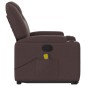 vidaXL Massagesessel mit Aufstehhilfe Dunkelbraun Stoff vidaXL Massagesessel mit Aufstehhilfe Dunkelbraun Stoff