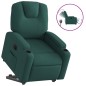 vidaXL Relaxsessel mit Aufstehhilfe Elektrisch Dunkelgrün Stoff vidaXL Relaxsessel mit Aufstehhilfe Elektrisch Dunkelgrün Stoff