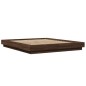 vidaXL Bettgestell Braun Eichen-Optik 160x200 cm Holzwerkstoff vidaXL Bettgestell Braun Eichen-Optik 160x200 cm Holzwerkstoff