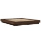 vidaXL Bettgestell Braun Eichen-Optik 160x200 cm Holzwerkstoff vidaXL Bettgestell Braun Eichen-Optik 160x200 cm Holzwerkstoff