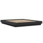 vidaXL Bettgestell Schwarz 160x200 cm Holzwerkstoff vidaXL Bettgestell Schwarz 160x200 cm Holzwerkstoff