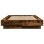 vidaXL Bettgestell Räuchereiche 100x200 cm Holzwerkstoff vidaXL Bettgestell Räuchereiche 100x200 cm Holzwerkstoff