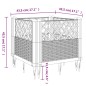 vidaXL Pflanzkasten mit Erdspießen Braun 43,5x43,5x43,5 cm PP vidaXL Pflanzkasten mit Erdspießen Braun 43,5x43,5x43,5 cm PP