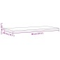 vidaXL Tischplatten 2 Stk. 80x40x1,7 cm Rechteckig Massivholz Kiefer vidaXL Tischplatten 2 Stk. 80x40x1,7 cm Rechteckig Massivholz Kiefer