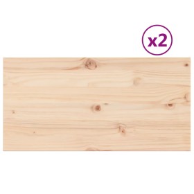 vidaXL Tischplatten 2 Stk. 90x45x1,7 cm Rechteckig Massivholz Kiefer
