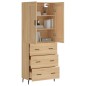 Highboard Sonoma-Eiche 69,5x34x180 cm Holzwerkstoff Highboard Sonoma-Eiche 69,5x34x180 cm Holzwerkstoff