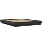 vidaXL Bettgestell Schwarz 150x200 cm Holzwerkstoff vidaXL Bettgestell Schwarz 150x200 cm Holzwerkstoff