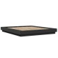 vidaXL Bettgestell Schwarz 150x200 cm Holzwerkstoff vidaXL Bettgestell Schwarz 150x200 cm Holzwerkstoff