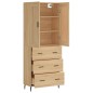 Highboard Sonoma-Eiche 69,5x34x180 cm Holzwerkstoff Highboard Sonoma-Eiche 69,5x34x180 cm Holzwerkstoff